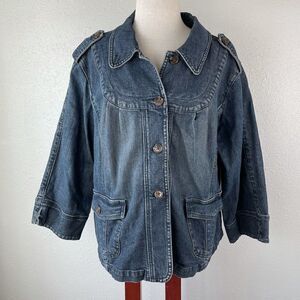 Motto Denim Style Jacket Size 2X EUC